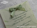 Pozivnica za vjenčanje Green Blossom