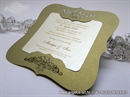 Pozivnica za vjenčanje - Golden Frame Shape - L