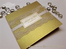 Pozivnica za vjenčanje - Golden Lace Stylish